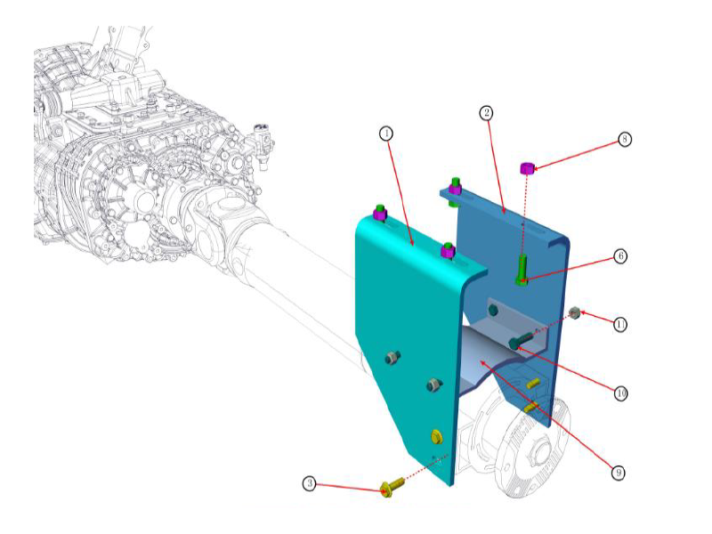 Beiben Driveshaft Hanger