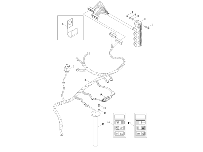 Foton Body Harness Installation Assembly
