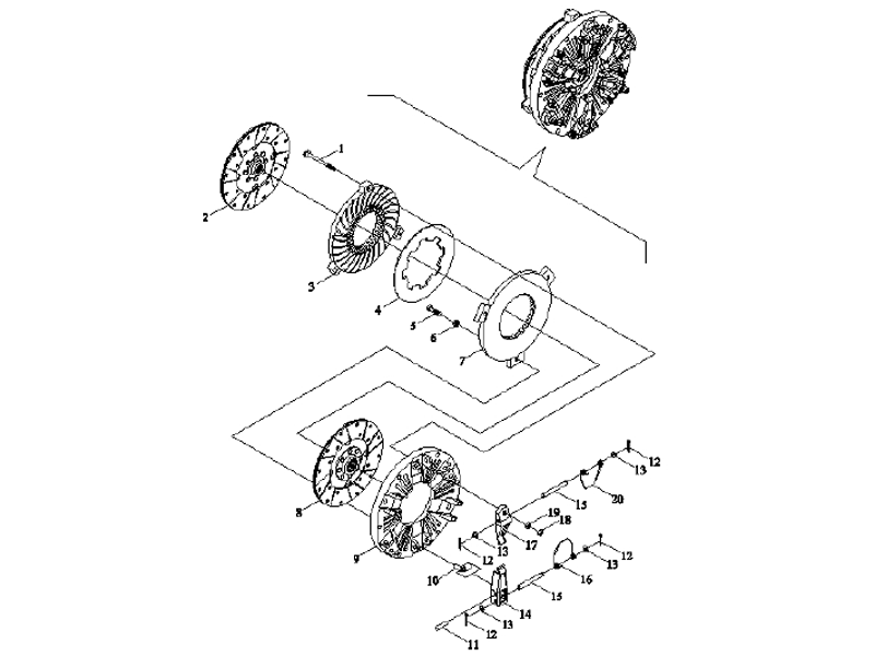 Foton Clutch Subassembly