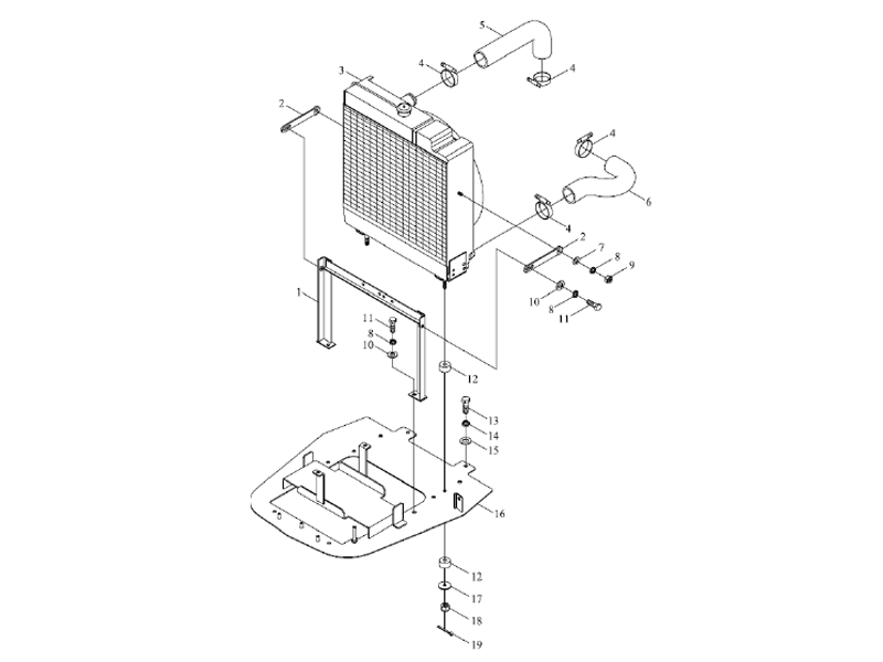 Foton Cooling System Assembly