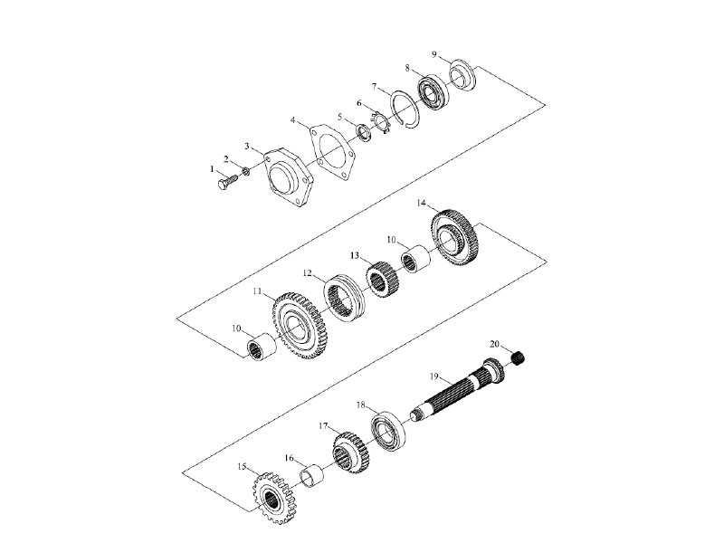 Foton Main Transmission Assembly-2