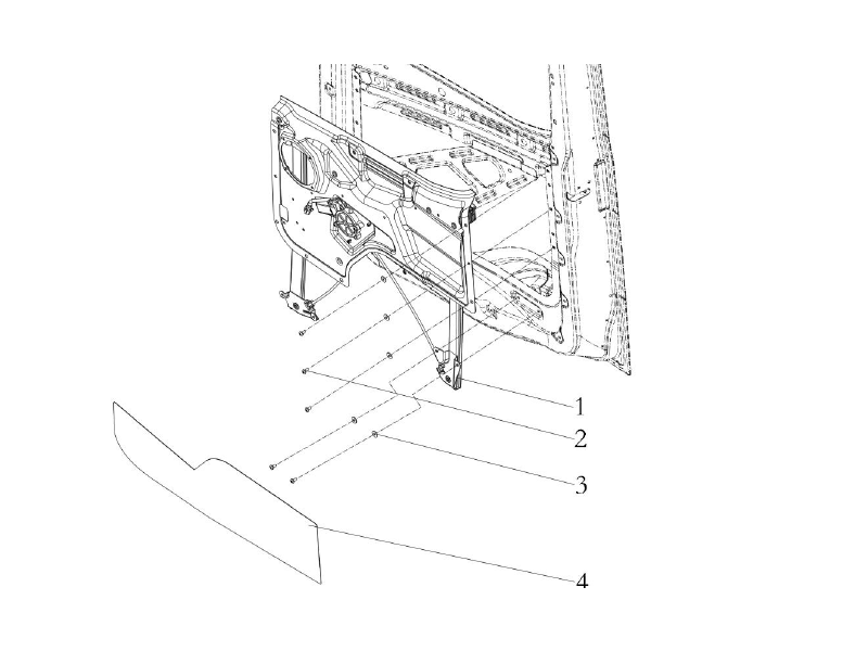Shacman X6000 Door Window Lifter_rh