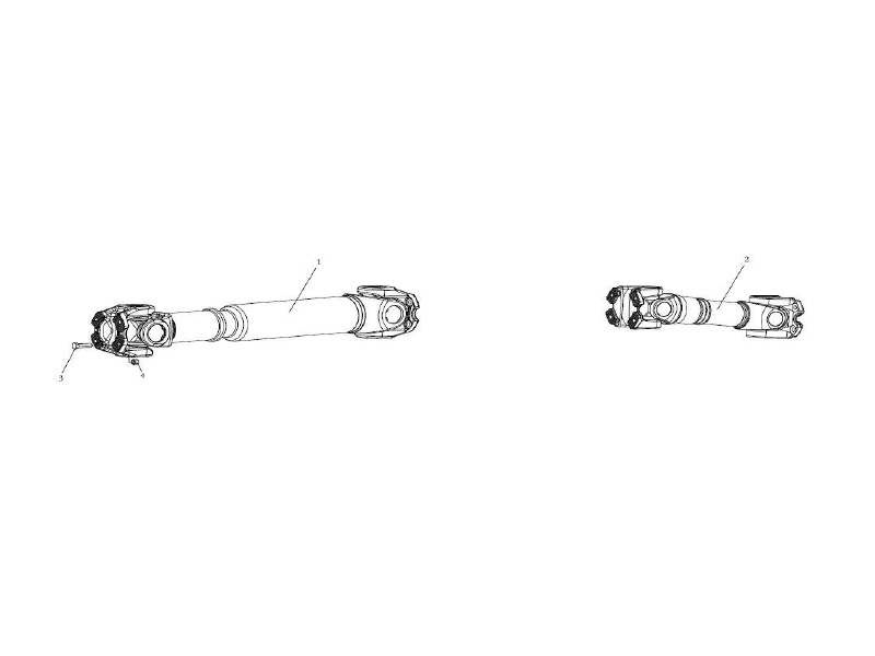 Shacman X6000 Propeller Shaft System