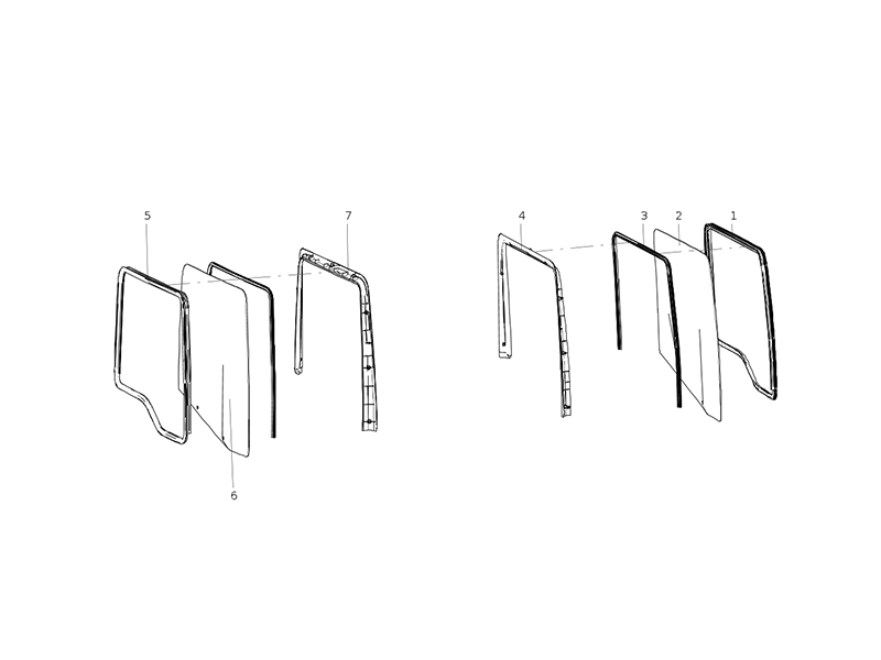 Sitrak Door Glass