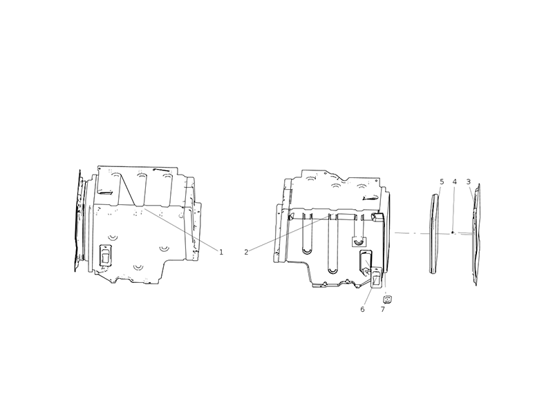 Sitrak Narrow Body Medium Length Cab Metal Toolboxes
