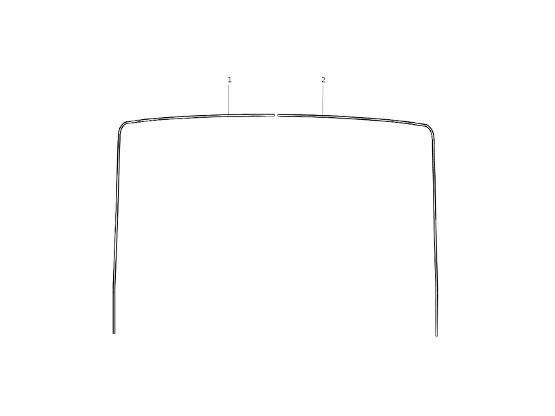 Sitrak Narrow Flat Top Perimeter Curtain Rails