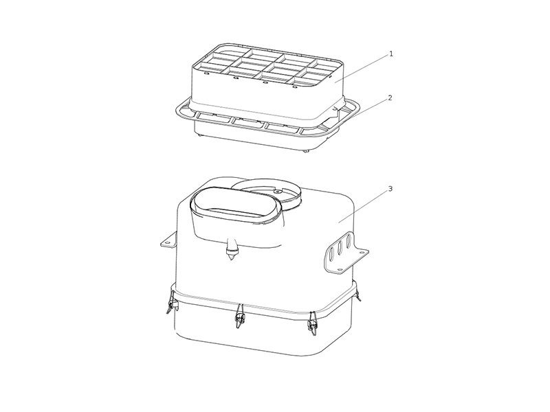 Sitrak Oil Bath Type Air Filter Assembly (Shandong Taiquan)