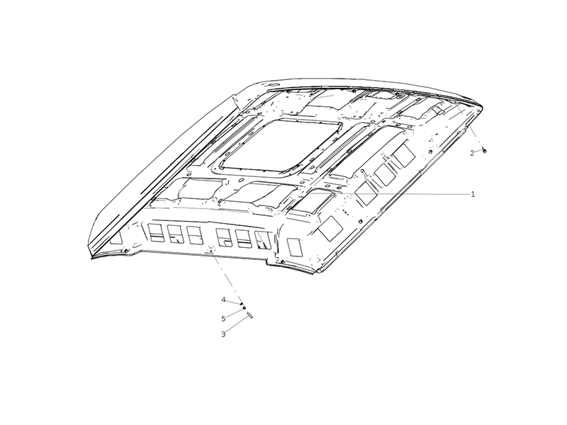 Sitrak Top Cover Assembly With Sunroof
