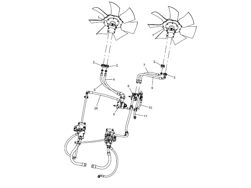 XCMG Independent Cooling Hydraulic System