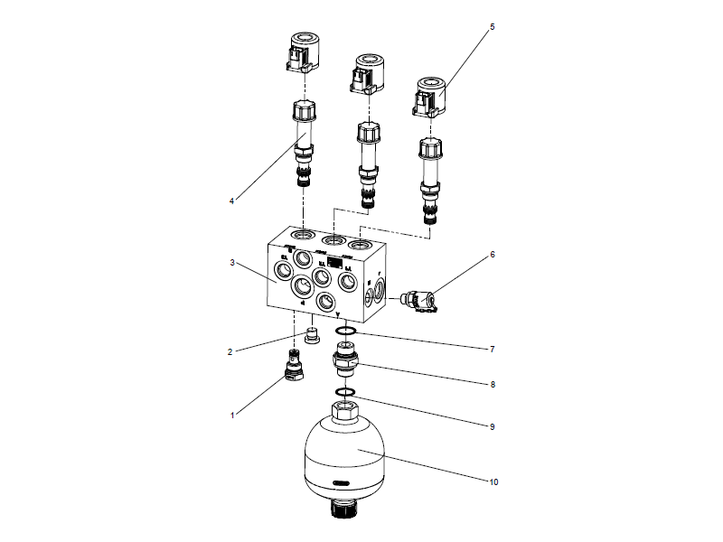 XCMG Pilot Oil Source Block
