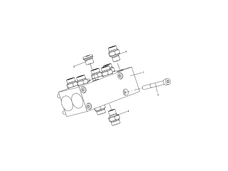 XCMG Pilot Shunt Block Assembly